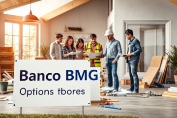 Imagem representando empréstimos do Banco BMG para reformas e projetos imobiliários.