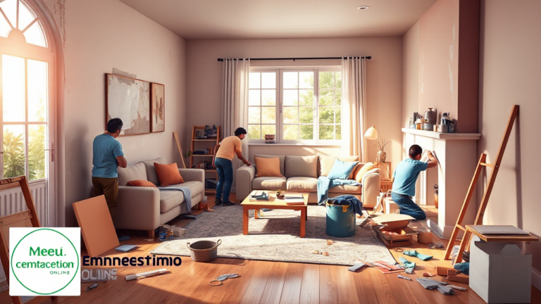 Imagem ilustrativa sobre empréstimo online para reformas e melhorias em imóveis.