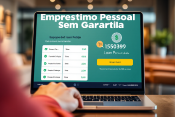 Imagem representativa de Empréstimo Pessoal Sem Garantia, destacando a facilidade e rapidez do processo.