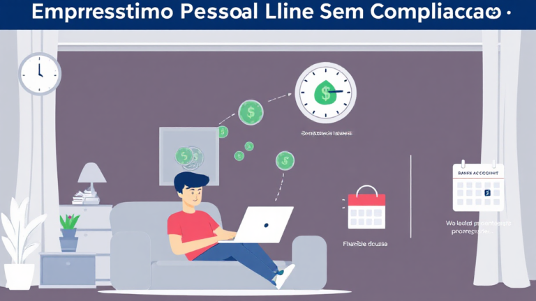 Pessoa utilizando seu celular para solicitar um empréstimo pessoal online sem complicação.