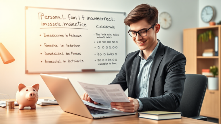 Imagem representativa sobre Empréstimo Pessoal para Investimentos, destacando a possibilidade de usar ativos como garantia.