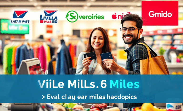 Imagem de um cartão de crédito representando a acumulação de milhas em todas as compras.