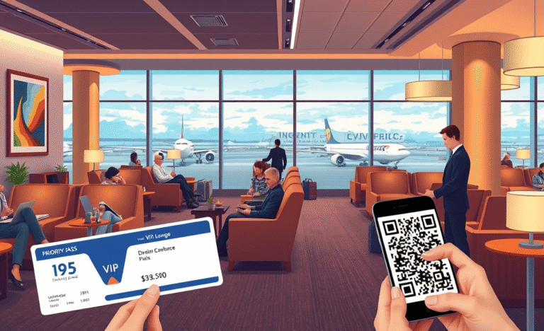 Imagem representativa de acesso a salas VIP em aeroportos, ideal para viajantes em busca de conforto e exclusividade.