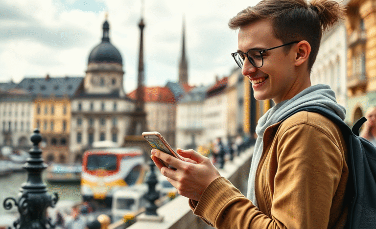 Celular em uso no exterior sem custos adicionais.