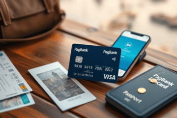 Imagem do Cartão PagBank Visa Internacional destacando suas funcionalidades e benefícios.