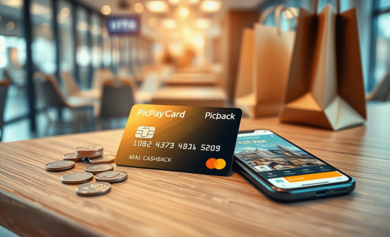 Imagem do Cartão PicPay Card Mastercard, destacando suas vantagens e benefícios.