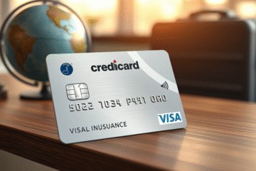 Imagem do Cartão Credicard Visa Platinum com seus benefícios destacados.