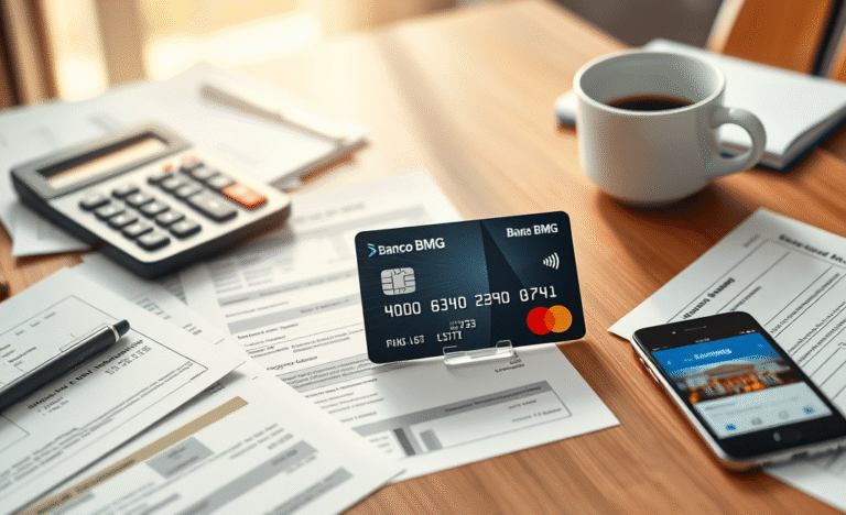 Imagem do Cartão Banco BMG Mastercard Consignado destacando suas vantagens e benefícios.