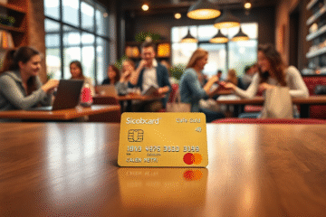 Imagem do Cartão Sicoobcard Mastercard Gold destacando seus benefícios.