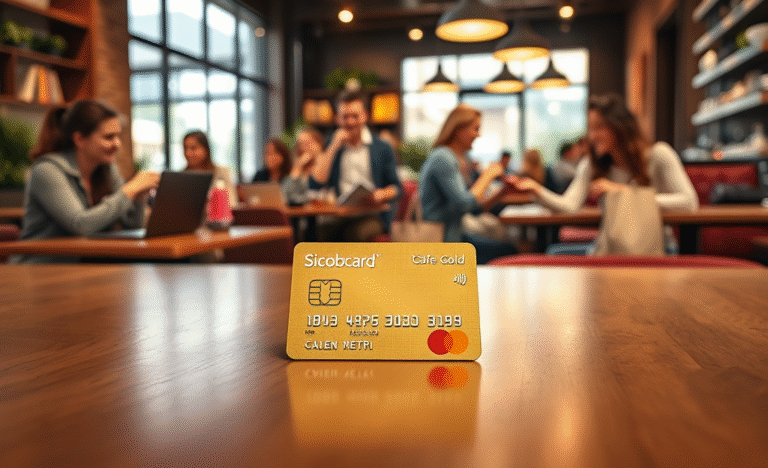 Imagem do Cartão Sicoobcard Mastercard Gold destacando seus benefícios.