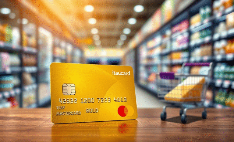 Imagem do Cartão Extra Itaucard Mastercard Gold destacando seus benefícios e características.