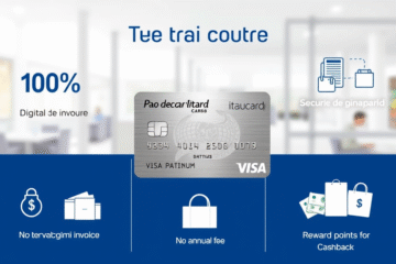 Cartão Pão de Açúcar Itaucard Visa Platinum com benefícios exclusivos para compras.